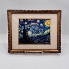 Van Gogh 'Starry Night' Framed Art Print in Ornate Gold Frame