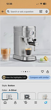 Casabrews Stainless Steel Espresso Machine with Steam Wand and Pressure Gauge, listing 6