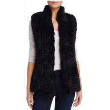 AQUA Red Faux Fur Coat, 100% Polyester, Made in China — listing 5