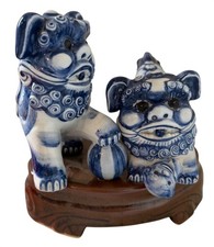 Chinoiserie Terracotta and Metal Table Lamp with Foo Dog/Kylin Motif — listing 2