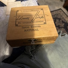Antique Go-For Old Style Smokers Wooden Cigar Box (25 Cigars) — listing 2
