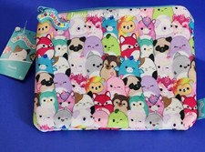 Squishmallows Holographic Iridescent Cat Cosmetic Pouch / Zip Pouch