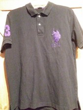 U.S. Polo Assn. Performance Pique Men's Navy Blue Short-Sleeve Polo Shirt, Size Medium — listing 6