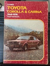 Clymer Toyota Corolla 1968-1983 Rear Wheel Drive Shop Manual A194 — listing 4