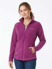 Columbia Girls' Benton Springs Fleece Full-Zip Jacket, Pink, Size XXS (4/5), listing 5