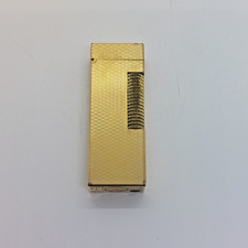 Vintage Dunhill Rollagas Gold-Plated Barley Pattern Lighter with Original Box — listing 4