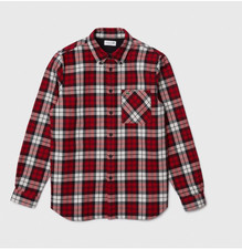 Lacoste Hooded Plaid Wool Flannel Overshirt / Shacket — listing 5
