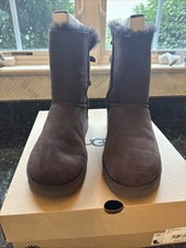 UGG Bailey Bow Tall Black Suede Sheepskin Boots — listing 4