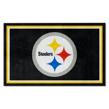 Pittsburgh Steelers Football-Shaped Accent Rug / Floor Mat — listing 4