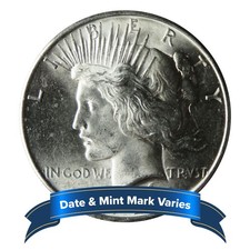 1922 Peace Silver Dollar (obverse date reads 1922), 90% Silver US Dollar Coin — listing 3