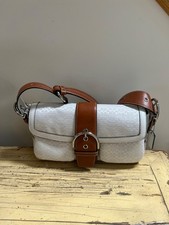 Coach Soho Flap Shoulder Bag in Black Leather with Contrast Stitching, Style No. G06D-10316 — listing 4
