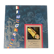 Boatswain's Call Whistle (Bosun's Pipe) with Chain in Original Gift Box — listing 3