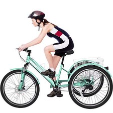 MOONCOOL Adult Tricycle 7-Speed Trike Cruiser with Rear Basket, 20" Tires — listing 3