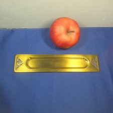 Antique Solid Brass Pen Tray / Desk Tray with Monogram "TBW" — listing 6