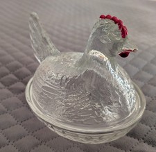 Vintage Ceramic Hen on Nest Covered Dish, USA Pottery — listing 5