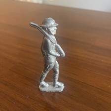 Hand-Painted Metal Toy Soldier, Napoleonic Standard Bearer with Union Jack Flag
