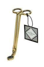 Antique Brass Candlestick with Wick Trimmer Scissors (Candle Snuffer Set)