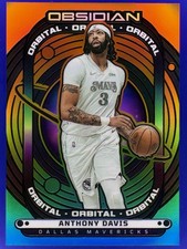 Panini Obsidian Anthony Davis Red Etched Parallel Basketball Card, Los Angeles Lakers — listing 3