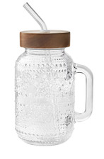 The Pioneer Woman Embossed Glass Storage Canister with Floral Ceramic Clamp Lid — listing 4