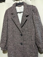 Vintage Herringbone Tweed Wool Blazer with Flap Pockets — listing 5