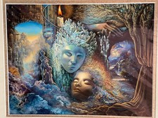 Large Framed Fantasy Art Print 'Angel of the Earth' Style, After Josephine Wall — listing 4
