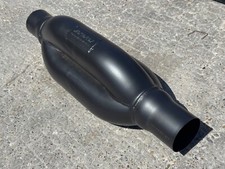 Custom Painted Cylindrical Muffler / Exhaust Silencer with Rubber Coupler — listing 2