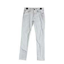 White Slim Straight Leg Jeans