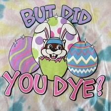 Buc-ee's "But Did You Dye?" Easter Bunny Pastel Tie-Dye T-Shirt — listing 4