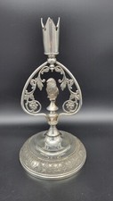 Vintage Silver Plate 3-Tier Folding Serving Stand with Figural Parrot Birds — listing 6