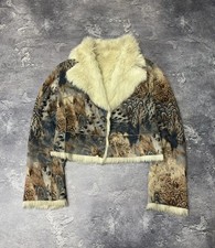 Vintage Fur Hat with Brocade Crown, Rhinestones & Feather Accent