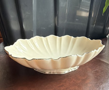 Lenox Ivory China Oval Dish with Basketweave Relief and Gold Trim — listing 5