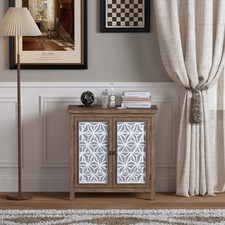 Pair of Rustic Solid Pine Storage Chests with Hinged Lids and Bracket Feet — listing 2