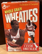 Wheaties Clyde Drexler Portland Trail Blazers Commemorative Cereal Box, circa 1992-1993
