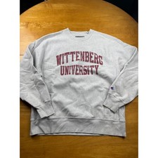 Champion Wittenberg University Marble Swirl Print Long Sleeve T-Shirt, Size S — listing 3