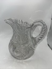 American Brilliant Period Cut Glass Water Pitcher with Sawtooth Rim — listing 5