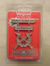 Lot of USMC Marksmanship Qualification Badges (Rifle Expert & Pistol Expert) with Award Bars, Plus Misc Lapel Pins — listing 6