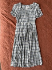 Jessica Howard Purple & Gray Plaid Cowl Neck Short Sleeve Sweater Dress, Size S — listing 6