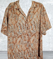 Donnkenny Classics Women's Animal Print Button-Front Blouse — listing 6
