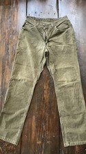 Green Corduroy Trousers with Button-Fly Front — listing 2