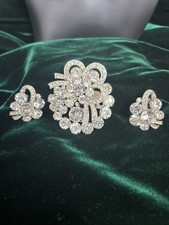Eisenberg Ice Rhinestone Bib Statement Necklace with Marquise & Round Crystals — listing 6