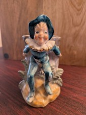 Vintage Figural Elf/Pixie in Red Hat Ceramic Planter — listing 4