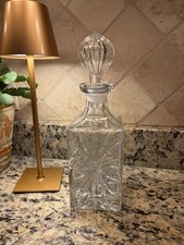Cut Crystal Decanter Stopper with Faceted Ball Finial — listing 2