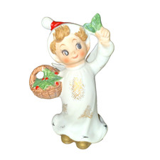 Sleeping Angel Boy Figurine with Teddy Bear on Cloud — listing 5