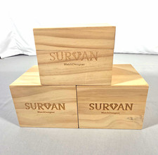 Wooden Presentation / Storage Box with Brass Corner Splines and Oval Nameplate — listing 5