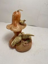 Vintage Hand-Painted Amanita Mushroom Candle with Gnome and Fir Tree Figural Design — listing 3