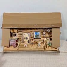 Folk Art Shadow Box Diorama with Carved Masked Figure, Signed and Dated 2004 — listing 2