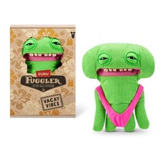 Fuggler New Fuggs on the Block "Smiley O'Riley" 9" Plush - Yellow Corduroy Funny Ugly Monster — listing 2