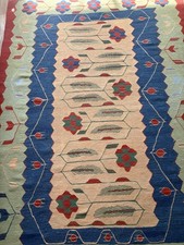 Vintage Turkish Anatolian Kilim Flat-Weave Wool Rug, 71x101 cm — listing 4