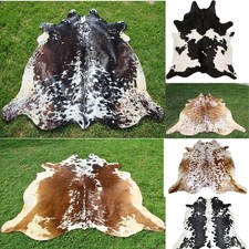 Natural Tricolor Cowhide Rug (Brown, Black & White)