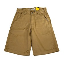 Carhartt Relaxed Fit Canvas Work Shorts, Light Tan/Khaki — listing 4